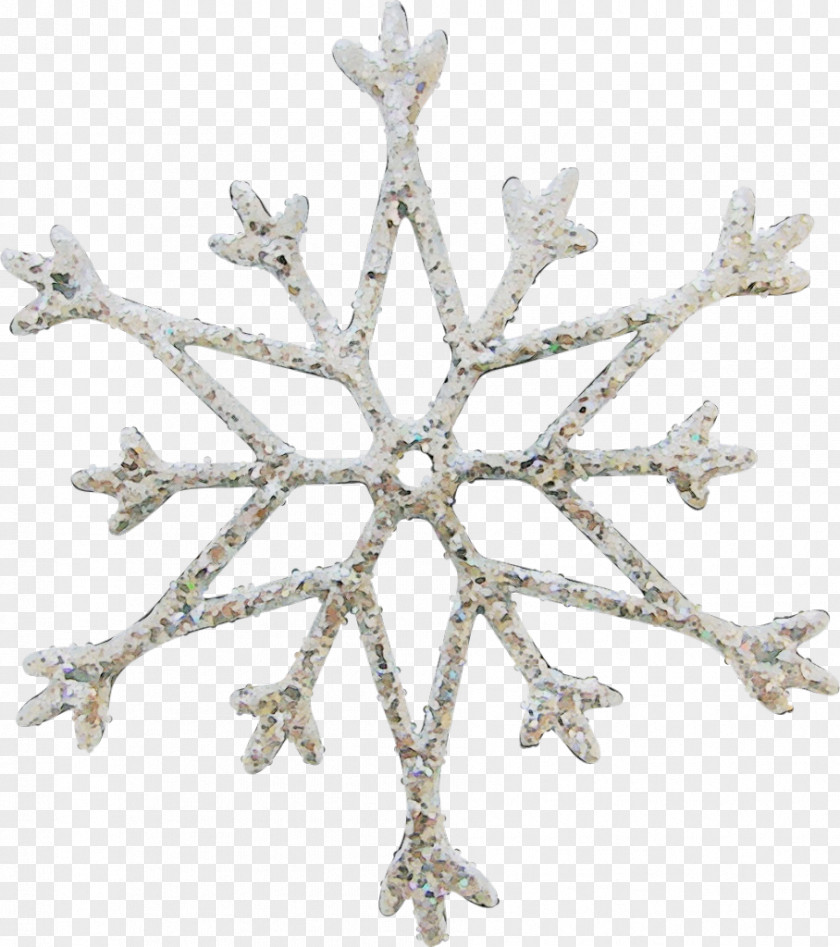 Crystal Silver Christmas Ornament PNG