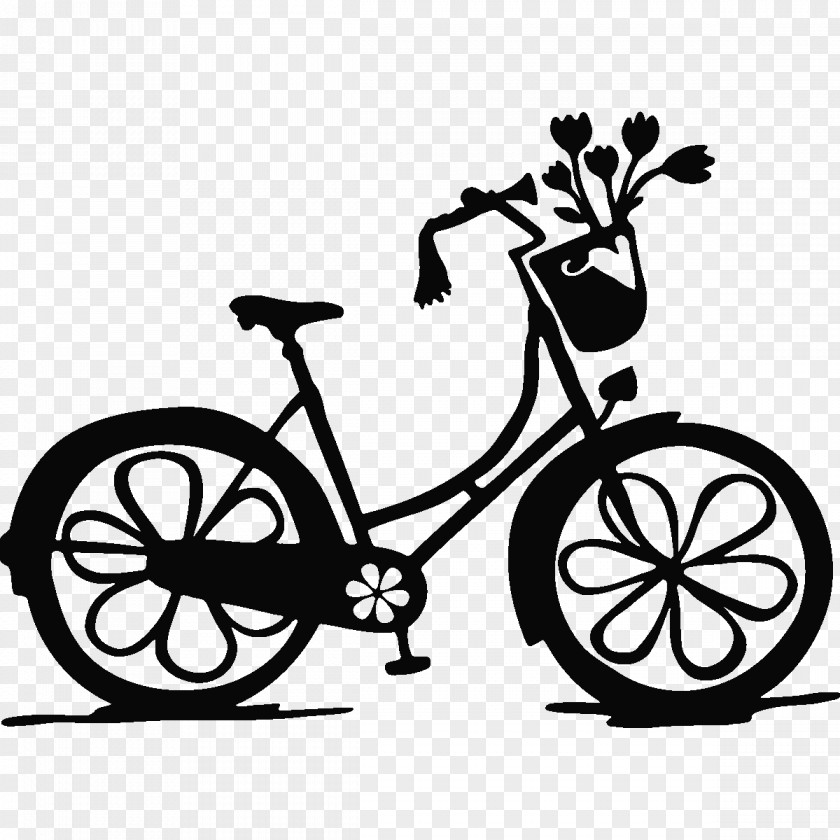 Flower Bicycle Wall Decal Sticker Mobile Phones PNG