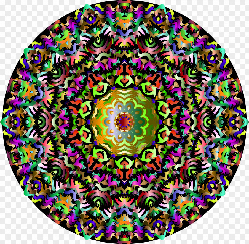 Red Wine Mandala Kaleidoscope Social Media PNG