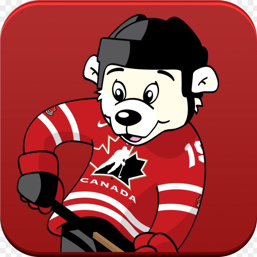 Hockey Canada Men's National Ice Team Santa Claus Cartoon PNG