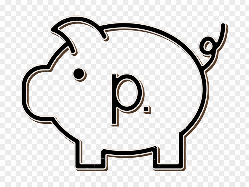 Line Art Snout Bank Icon Belarus Currency PNG