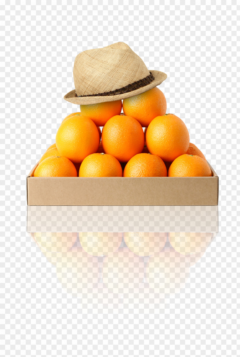 Orange Paper Clementine Mandarin Box PNG