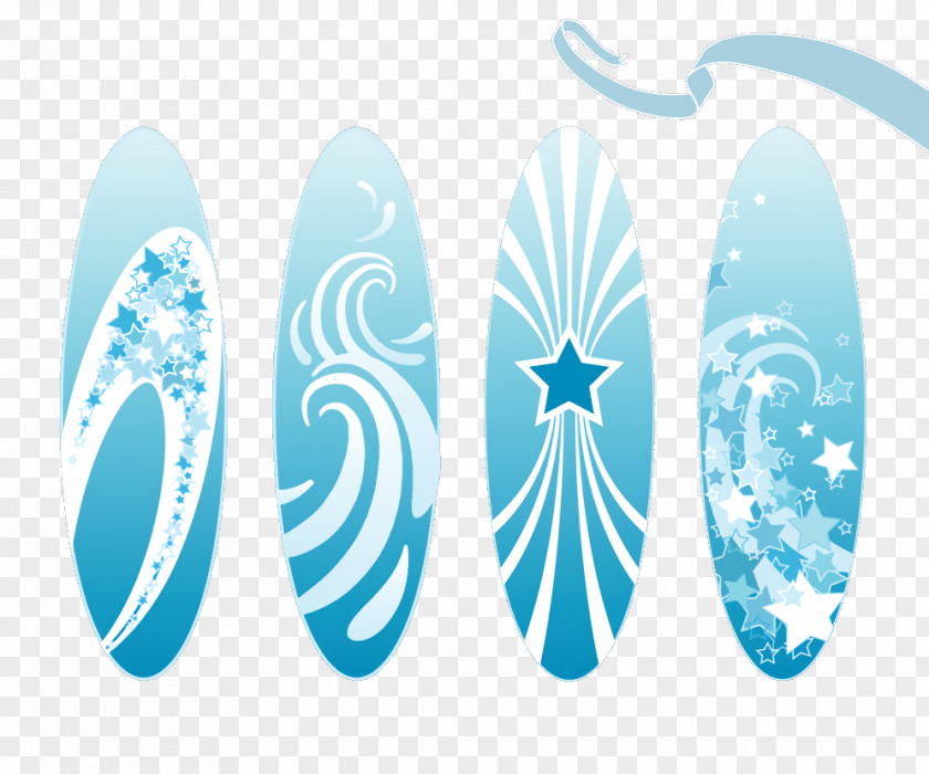 Turquoise Surfing Equipment Png Logo PNG