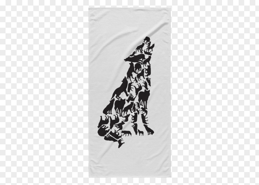 Beach Towel Gray Wolf Animal Carnivora Textile PNG