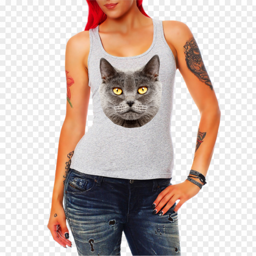 British Shorthair T-shirt Top Woman Die Emanzipierte Sklavin: Geschichte Und Soziologie Der Frauenarbeit Clothing PNG