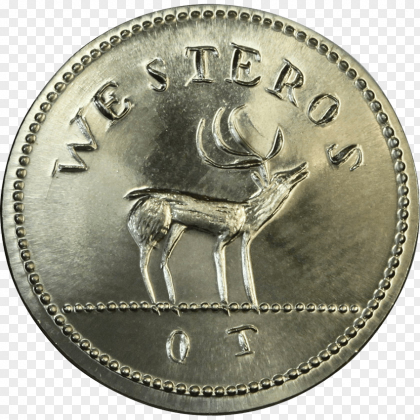 Coin Silver Aerys II House Targaryen Bronze PNG