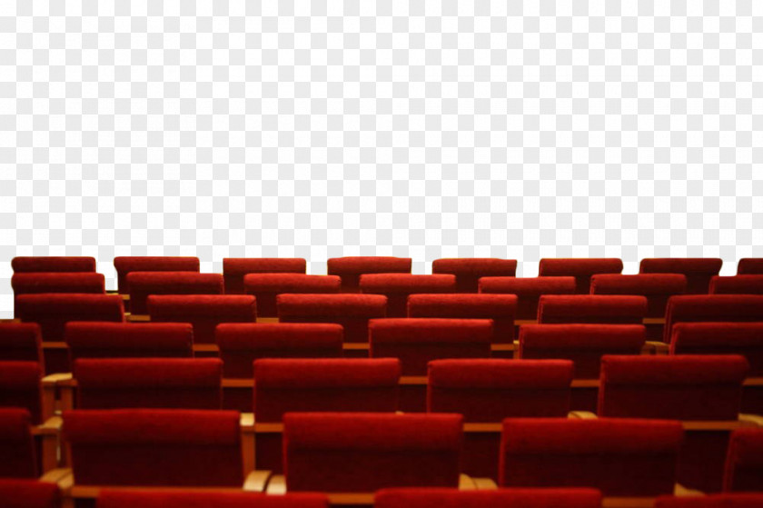 Red Hand-painted Grandstand Seat Chair Auditorium Stock Photography Cinema Royalty-free PNG