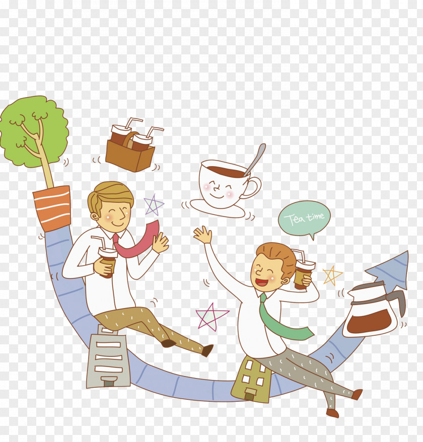 Relax Youth Cartoon Icon PNG