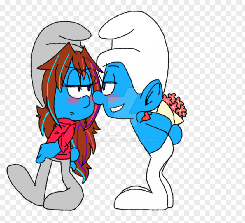 Hefty Smurf Smurfette The Smurfs Art PNG