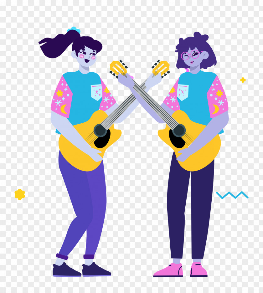 Music Guitar Party Time PNG