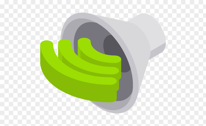 Speak Icon Green Font PNG