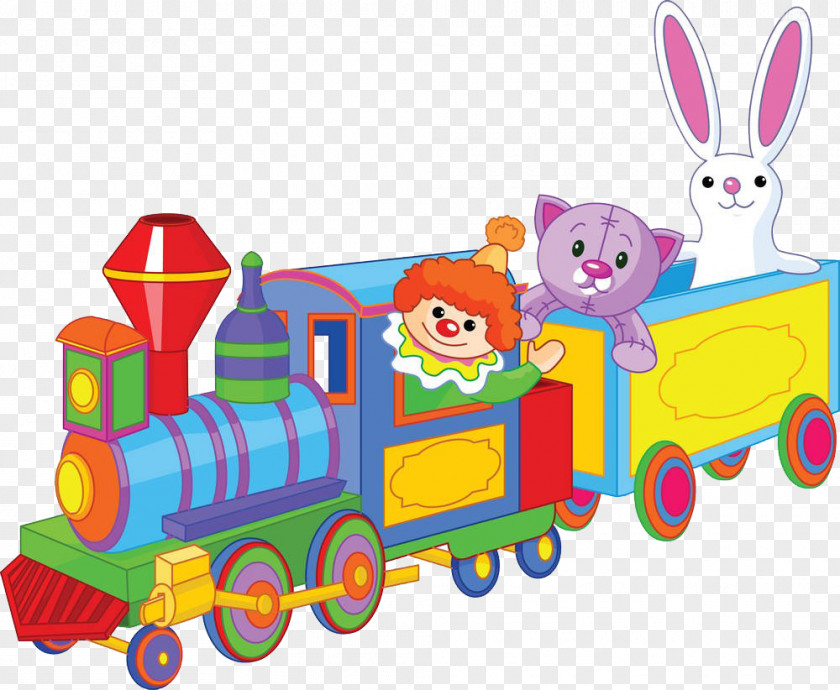 Animals On The Train Toy Rail Transport Stock Photography Clip Art PNG