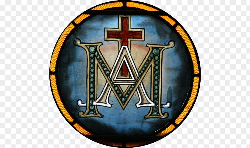 Ave Maria Symbol Image Logo Emblem Monogram PNG