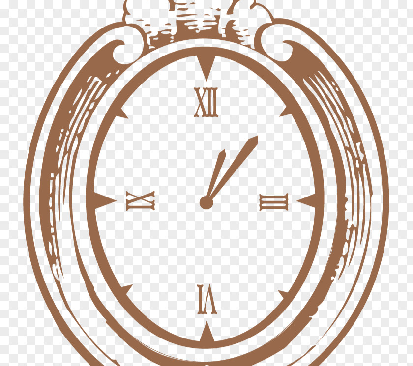 Clock Line Clip Art PNG