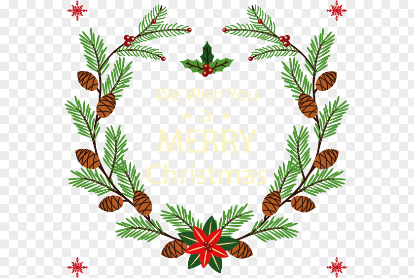 Hand-painted Christmas Wreath PNG