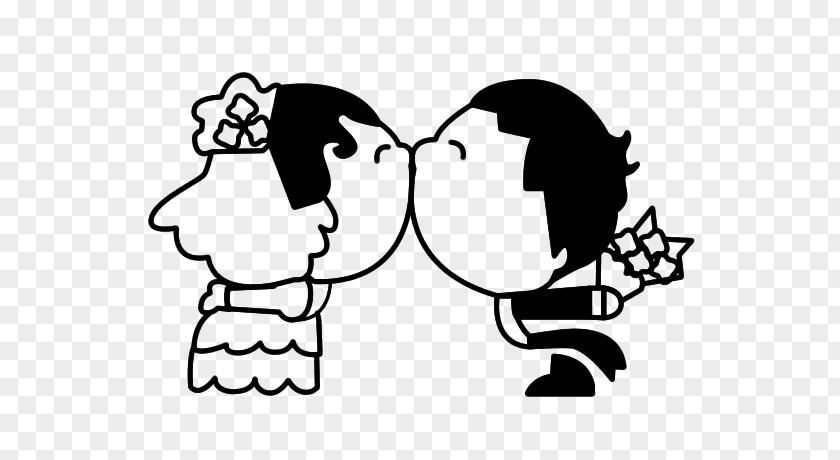 Kiss Wedding Drawing Cartoon Clip Art PNG