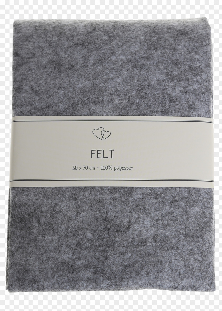 Light Grey Felt Wool Polyester Product Hobbii.dk PNG
