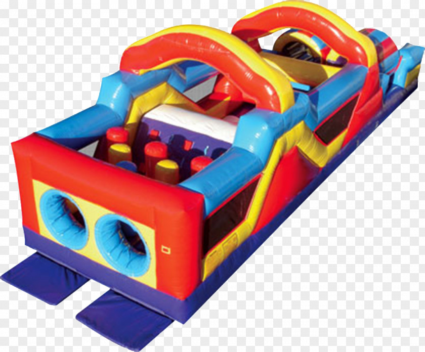 Obstacle Course Inflatable Bouncers Jumping Playground Slide PNG