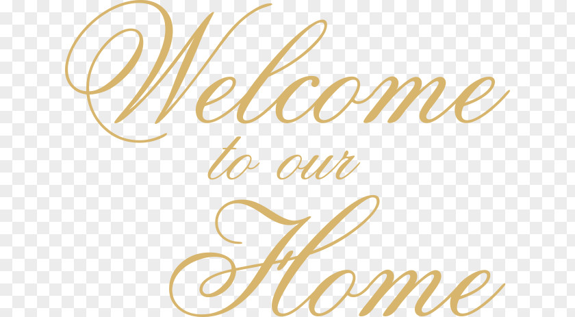 Welcome Home Wall Decal House Sticker PNG