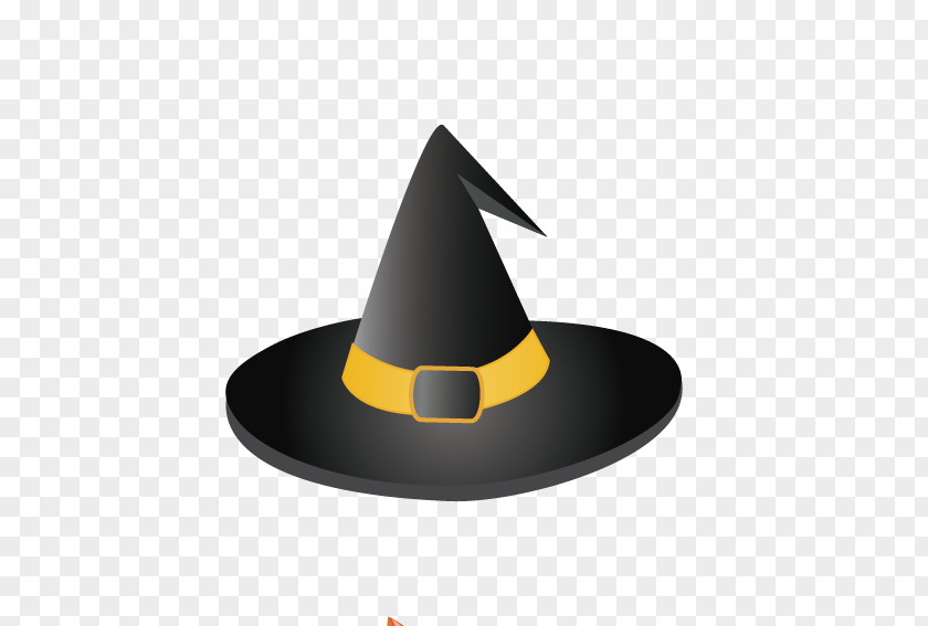 Black Hat Halloween Witch PNG