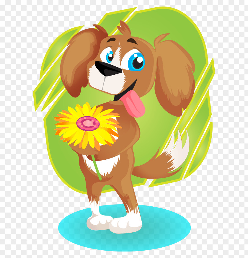 Hand-painted Flowers Cute Cartoon Puppy To Take Scotch Collie Calendar Year Animal Pixabay PNG