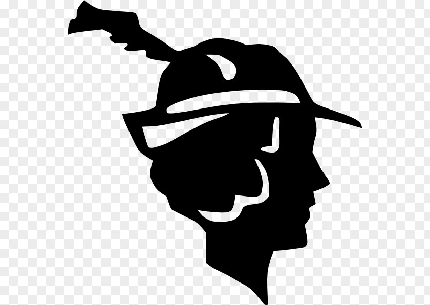 M Logo Silhouette Headgear Clip Art Black & White PNG