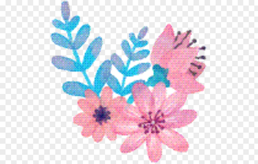 Petal Plant Pink Flower Cartoon PNG