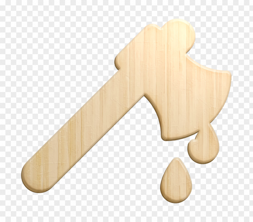 Symbol Wood Axe Icon Bloody Halloween PNG