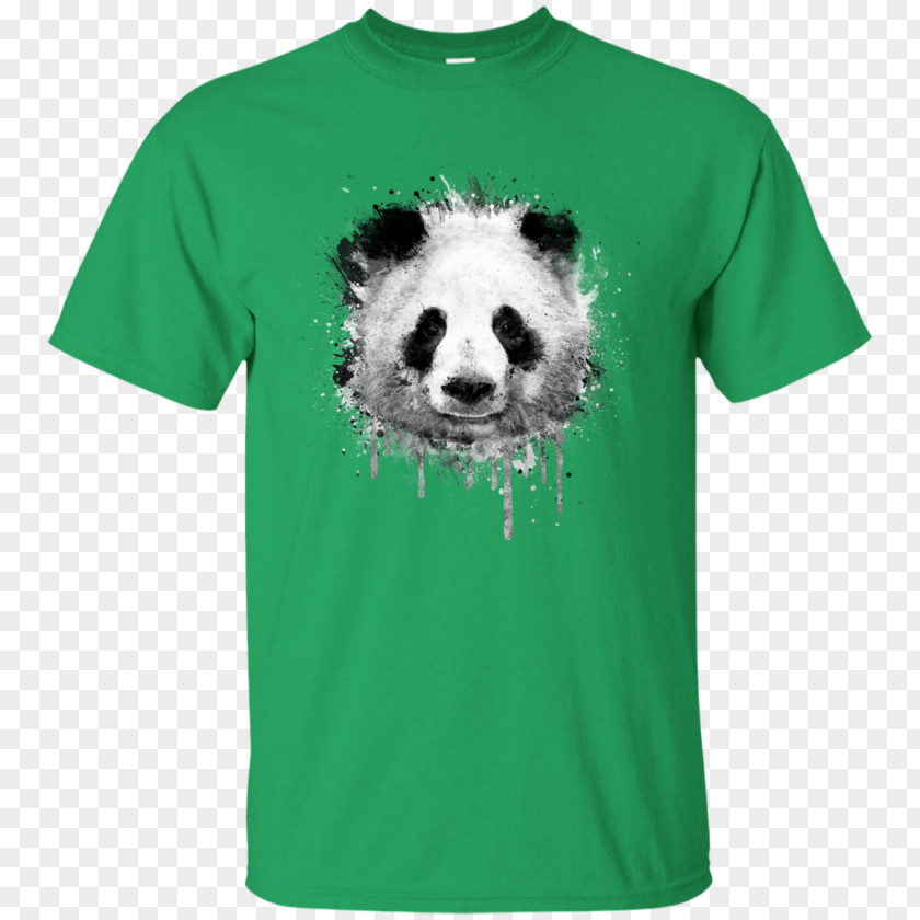 T-shirt Watercolor Painting Giant Panda Art PNG