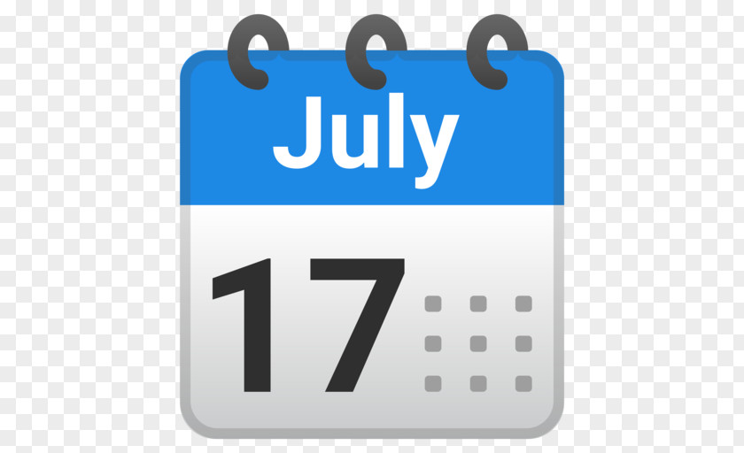 Emoji Calendar 17 July PNG