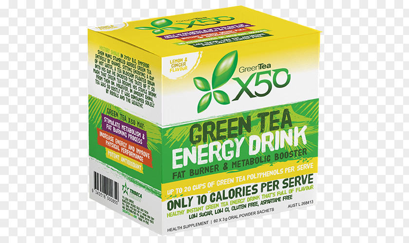 Green Tea Energy Drink Flavor Sachet PNG
