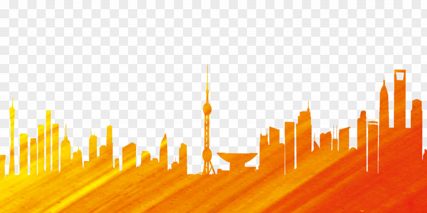 Lujiazui Silhouette Oriental Pearl Tower Computer File PNG