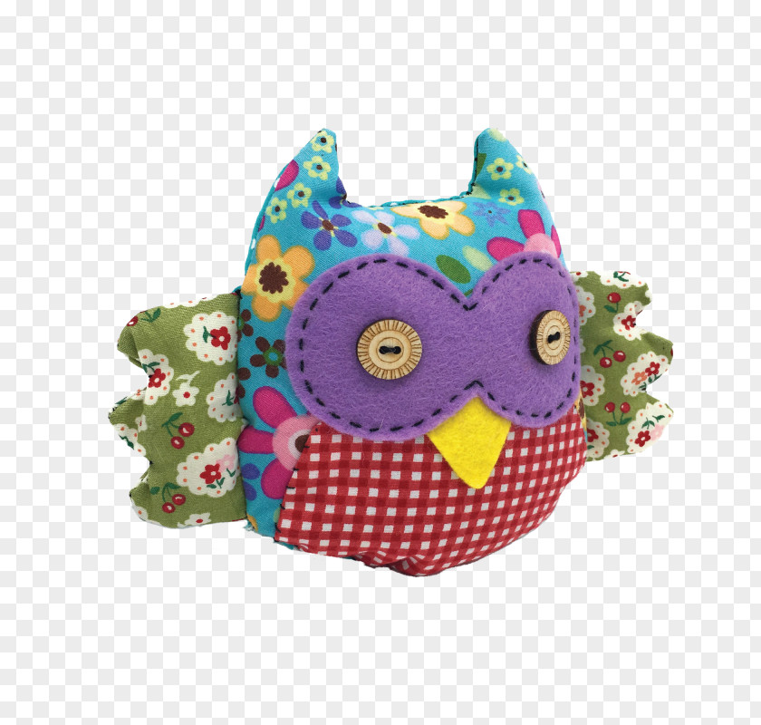 Patchwork Owl Hand-Sewing Needles Craft PNG