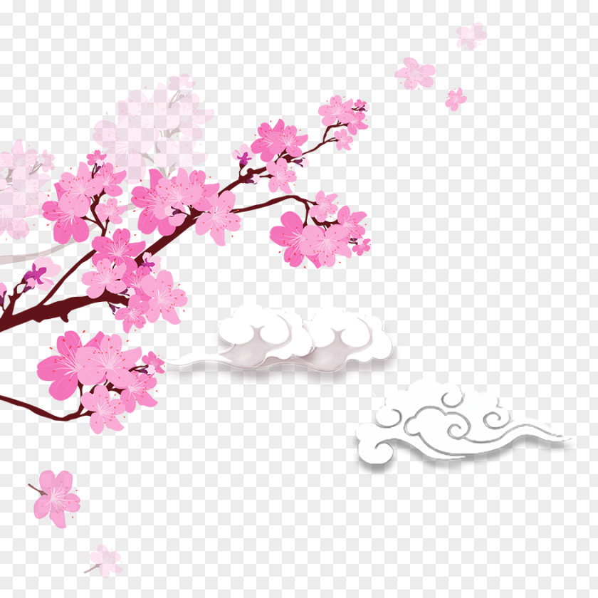 Peach Blossom Material Wish Love Day Friendship PNG