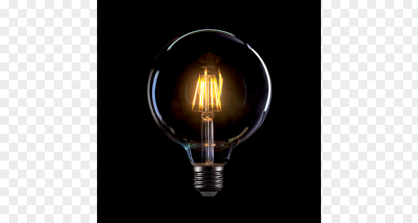 Light Flow Incandescent Bulb Edison Screw Lamp LED Filament PNG