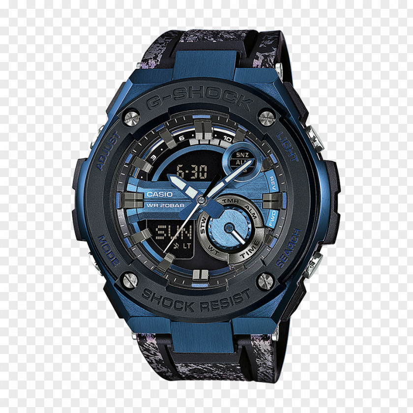 Watch Shock-resistant G-Shock GST-W300 Casio PNG