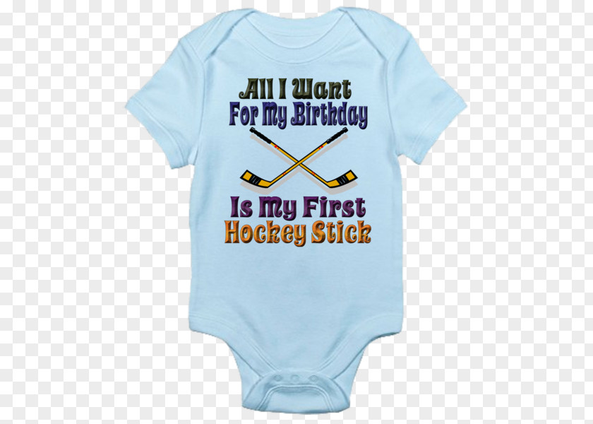 What Are Brands Of Ice Hockey Sticks T-shirt Baby & Toddler One-Pieces CafePress Personalize Bunny Bib, Blue Infant Sleeve PNG