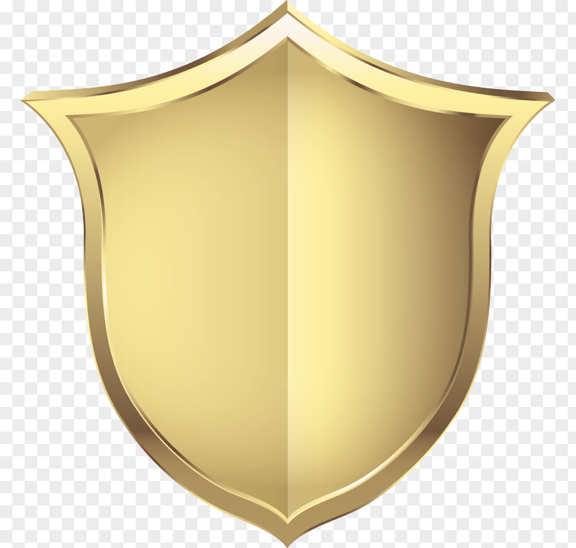 Gold Security Shield Computer File PNG