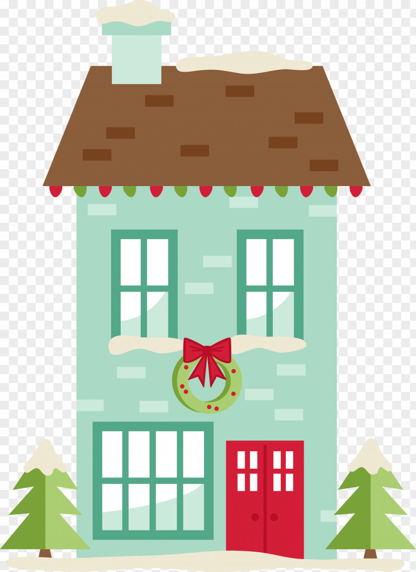 House Clip Art Christmas PNG