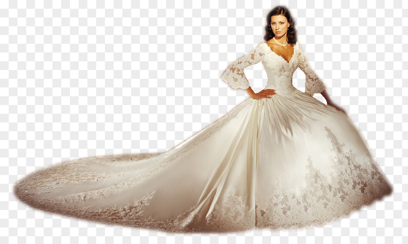 FormAl Wear Women Wedding Dress Bride Gown Clothing PNG
