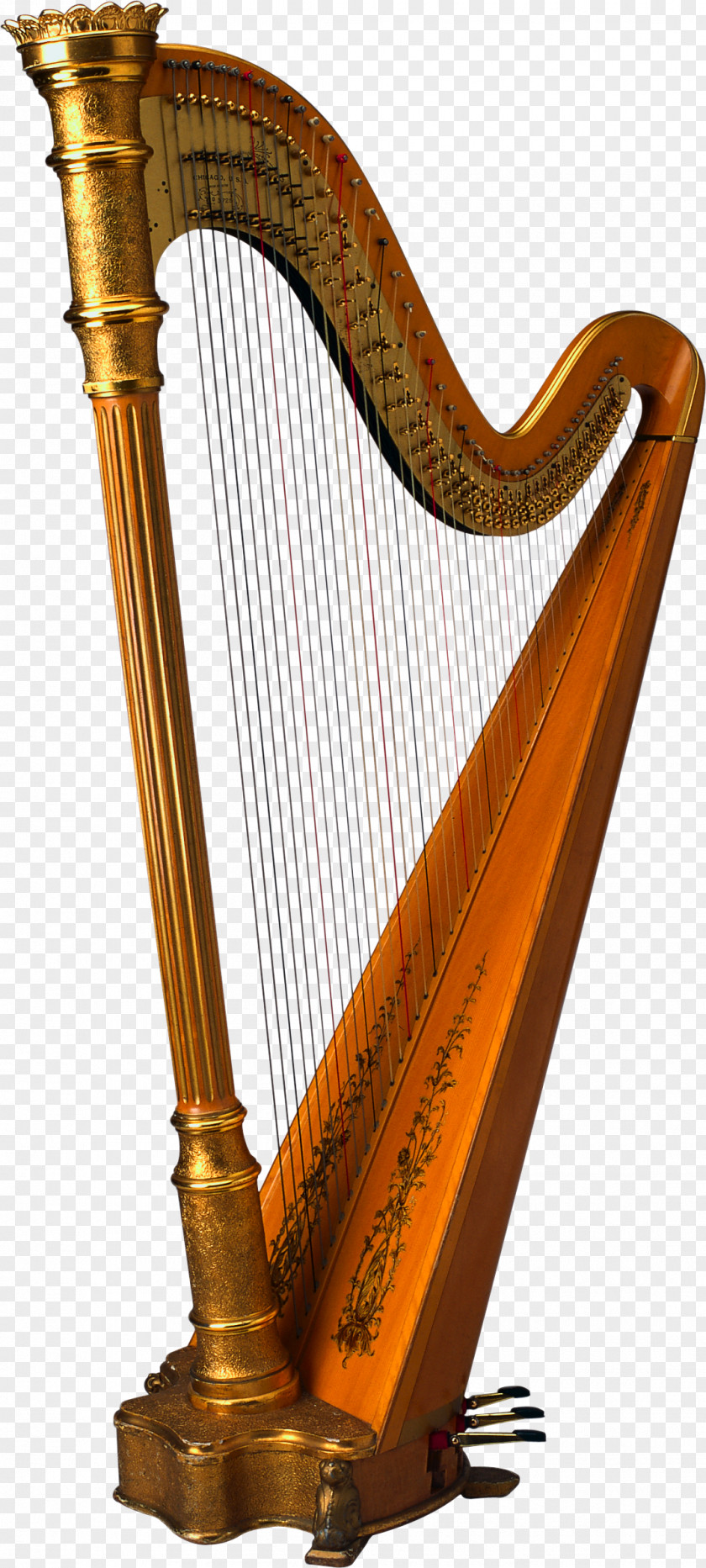 Harp Musical Instrument String Piano PNG