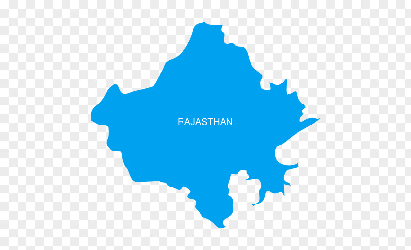 Map Rajasthan Blank Vector PNG