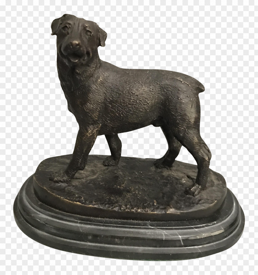 Puppy Rottweiler Dog Breed Bronze Sculpture PNG