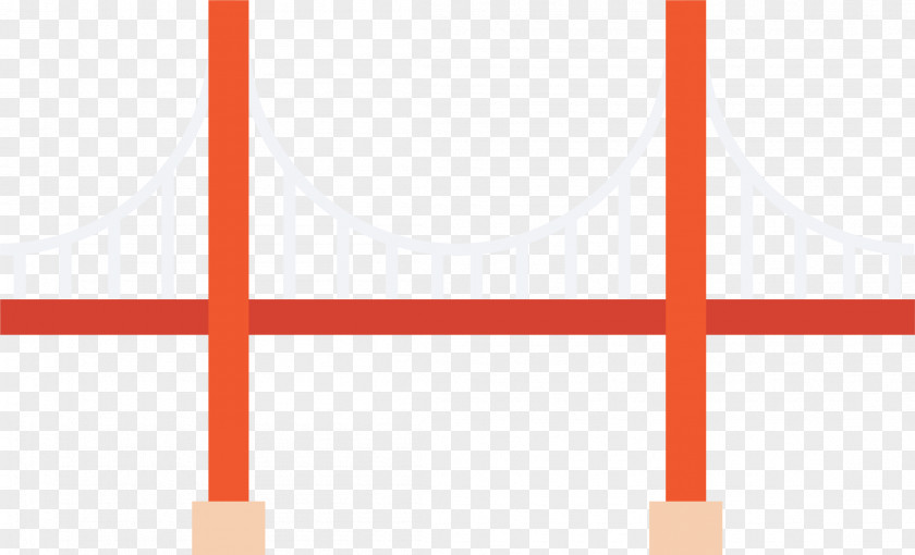 Red Bridge Icon Structure Pattern PNG