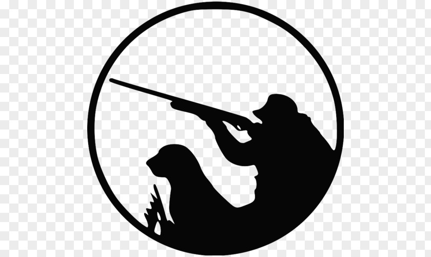 Silhouette Waterfowl Hunting Dog Clip Art PNG