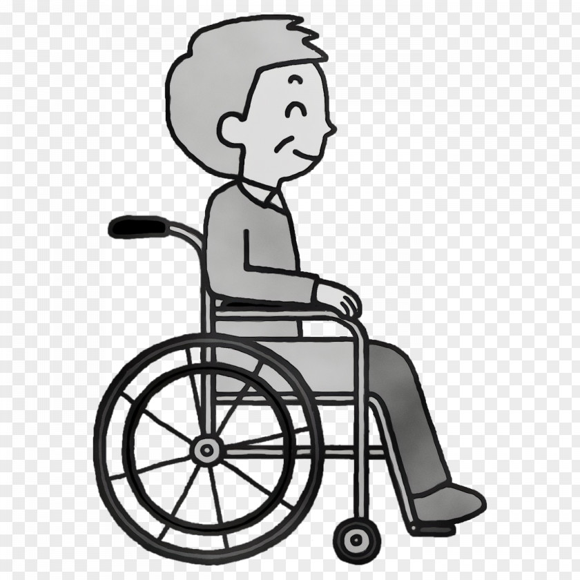 Chair Cartoon Line Art Wheelchair Bicycle PNG