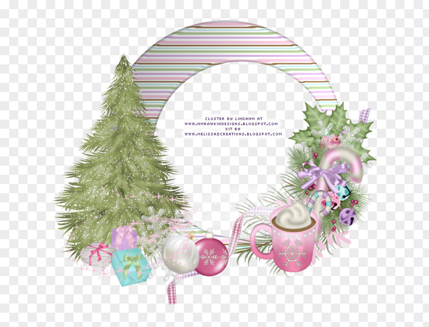 Christmas Candy Tree Cane Picture Frames PNG