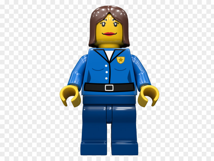 Lego Woman The Group Electric Blue PNG