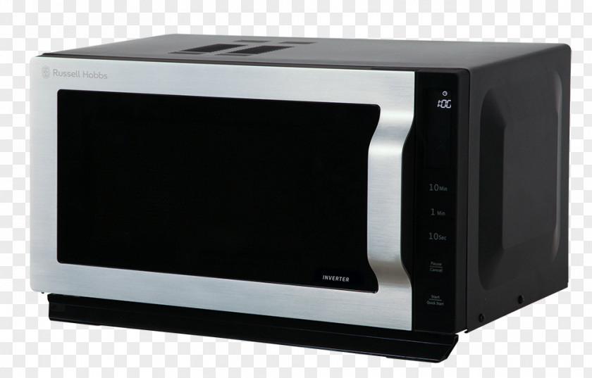 Russell Hobbs Microwave Ovens RHFM2363B 23L Flat Plate Digital Oven Black Toaster PNG