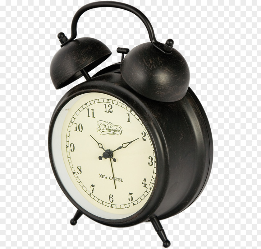 Alarm_clock Alarm Clocks Furniture Retro Style Quartz Clock PNG